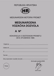 Croatia IDP booklet
