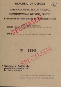 Cyprus IDP booklet