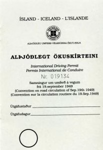Iceland IDP booklet