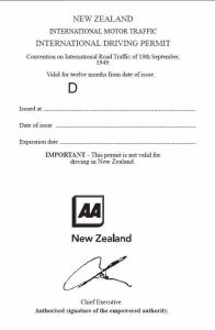 New Zealand IDP booklet