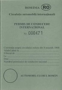 Romania IDP booklet
