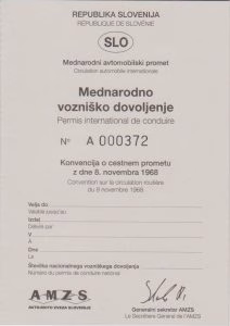 Slovenia IDP booklet